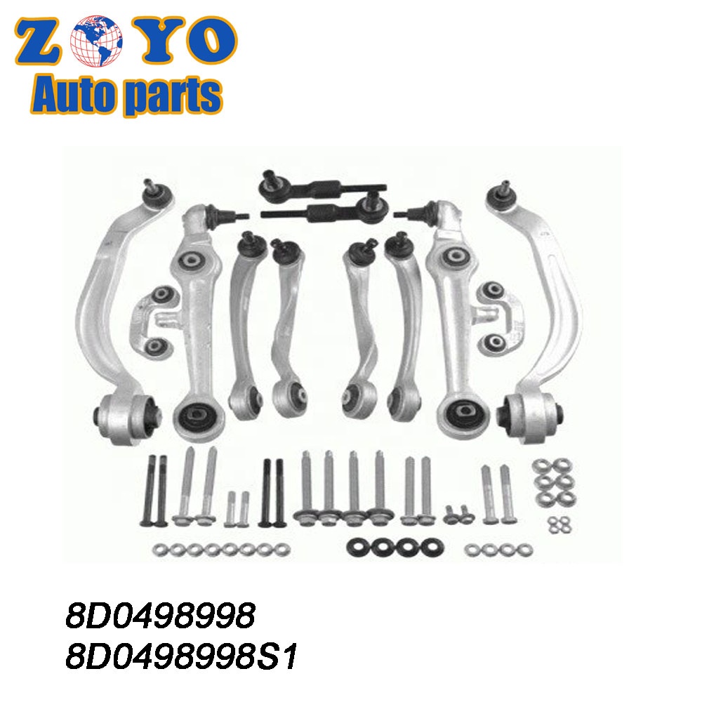 Bushing Nature Rubber 8D0498998 Silver Aluminium Suspension Control Arm Kit for VW Passat