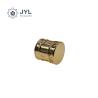 Buy cheap Gold Perfume Bottle Topper Covers Lids Zamac Material Cylindrical With Text from wholesalers