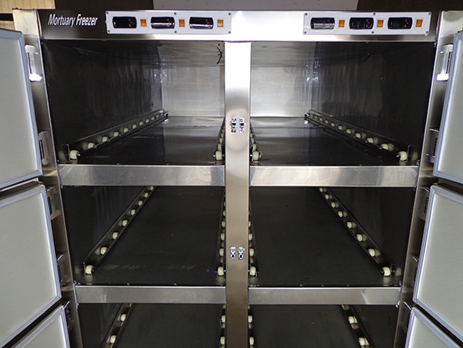 Mortuary Body Refrigerators For 6 Body , Morgue Room Body Storage Refrigerator