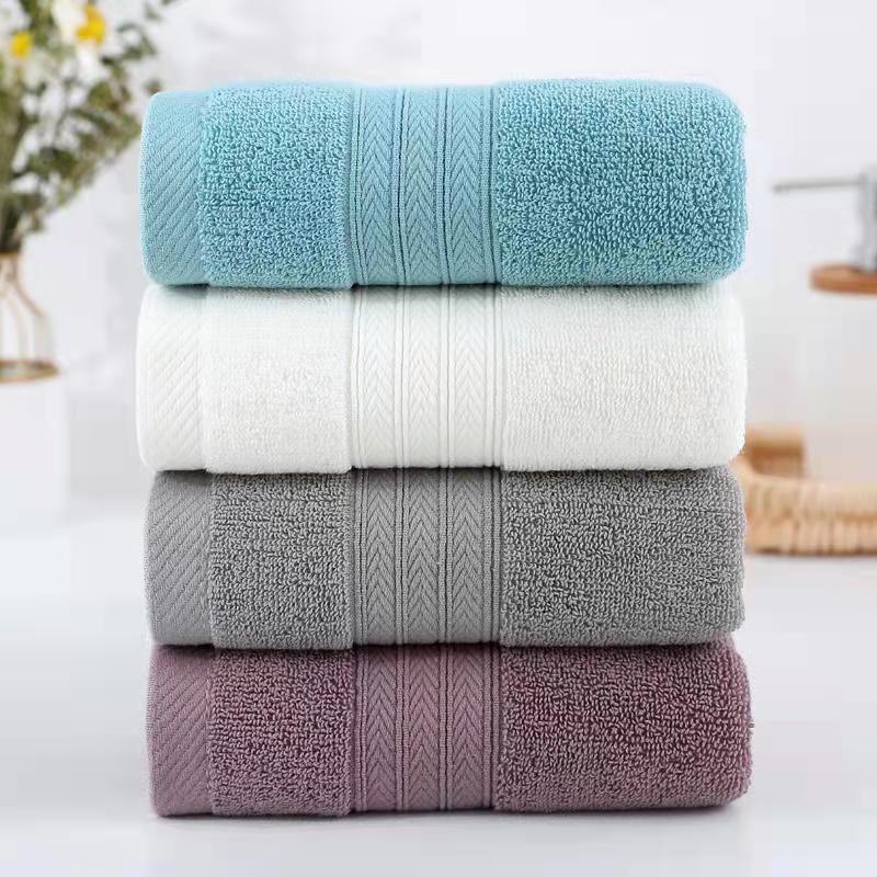 Cotton Ultra Soft Fabric for Bath Towels in Pink Yellow and Blue at Prices