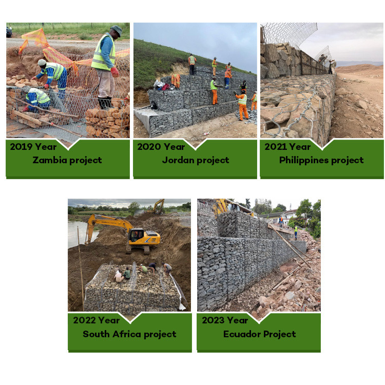 Heavy Duty Gabion Basket For Soil Erosion Control Woven Mesh Wire Easy Assembly Wooden Pallet Pack