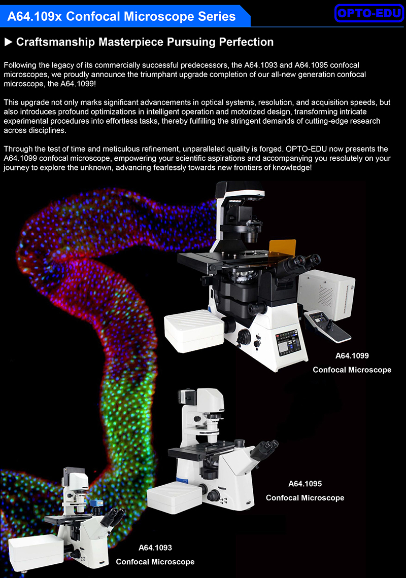 OPTO EDU A64.1099 Full Auto Semi APO Laser Confocal Microscope