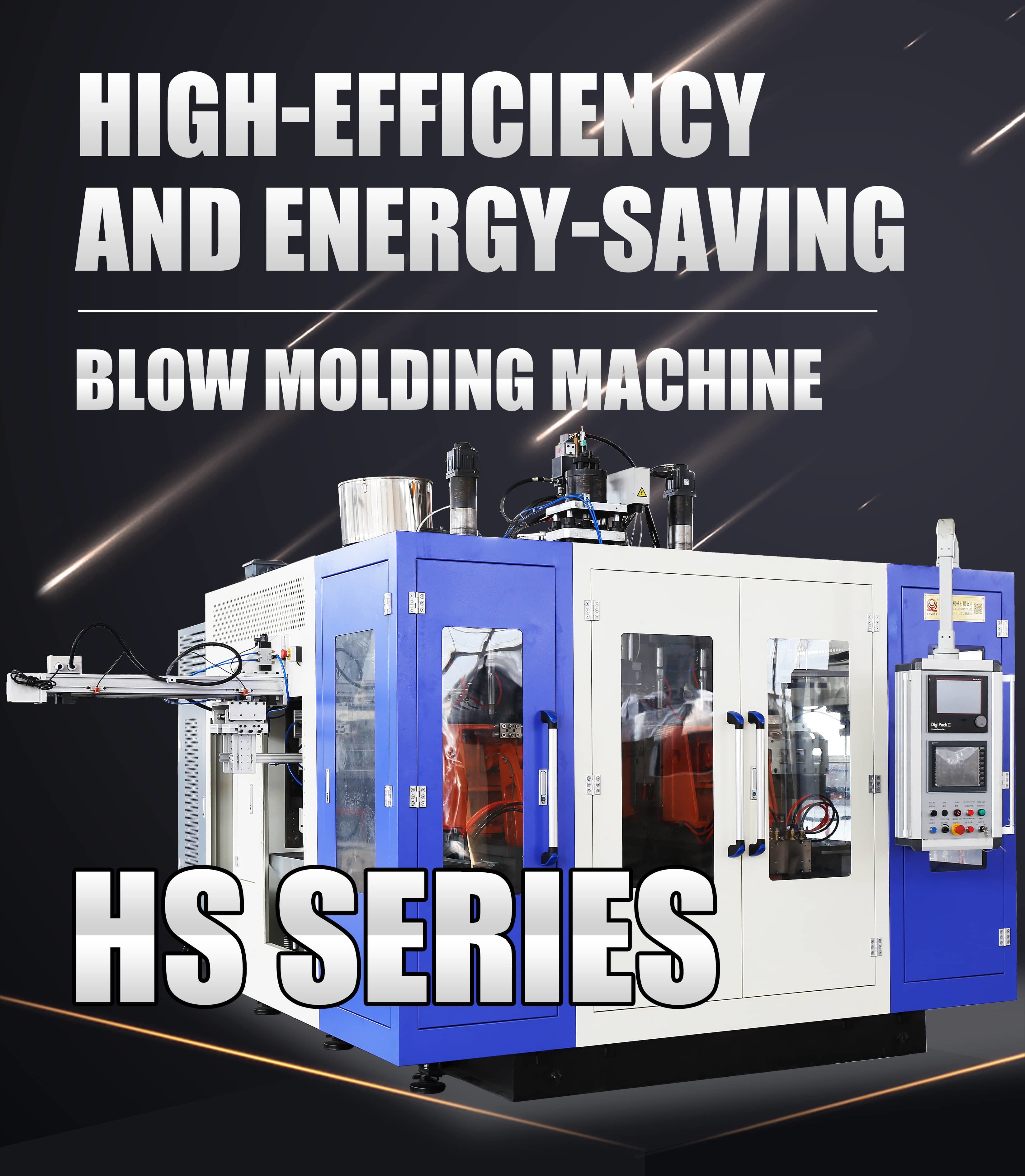 12L HDPE Jerrycan Blow Molding Machine High Speed With Servo Hydraulic System