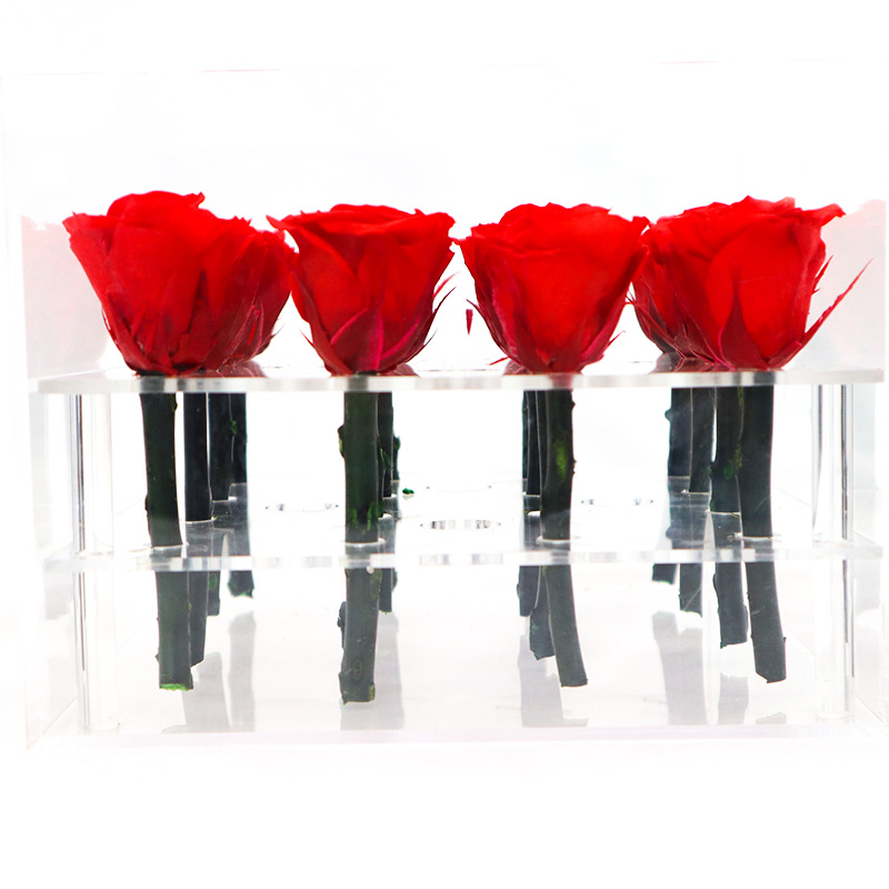 Handmade Preserved Roses Live , Real Touch Flower Decoration For Wedding Reception