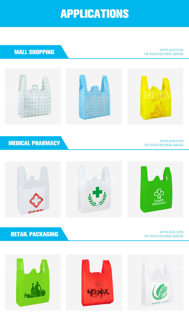 Folding 50gsm Polypropylene W Cut Carry Bag Anti Tear For Home