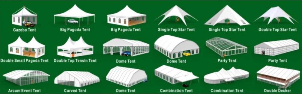 Heavy Duty 50m Aluminum Trade Marquee Tent For Church