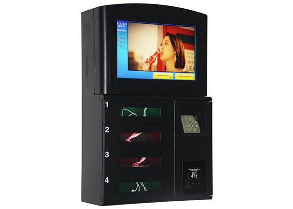 Fast Charge Cell Phone Charging Stations 19 Inch Touch Screen With Coin / Bill / Card System