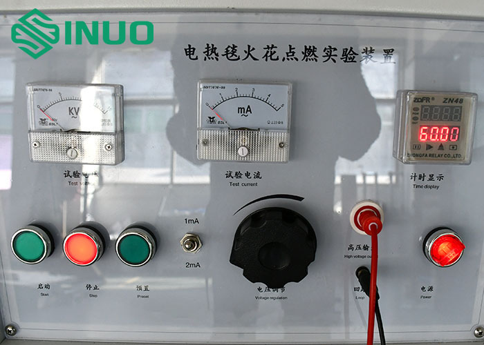 IEC60335-2-17 Electric Blanket Spark Ignition Test Device For Test The Flame Resistance