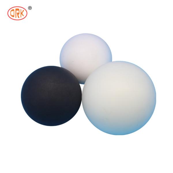 FPM/FKM White Solid Fluorine Rubber Ball for Sealing in High Temperature and