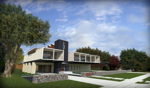Home Living Flat Pack Container / Modern Prefab Container Homes Rock Wool Sandwich Panel