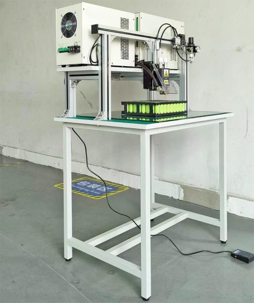 Gantry Battery Cell Spot Welder , DC Spot Lithium Cylindrical Battery Pack