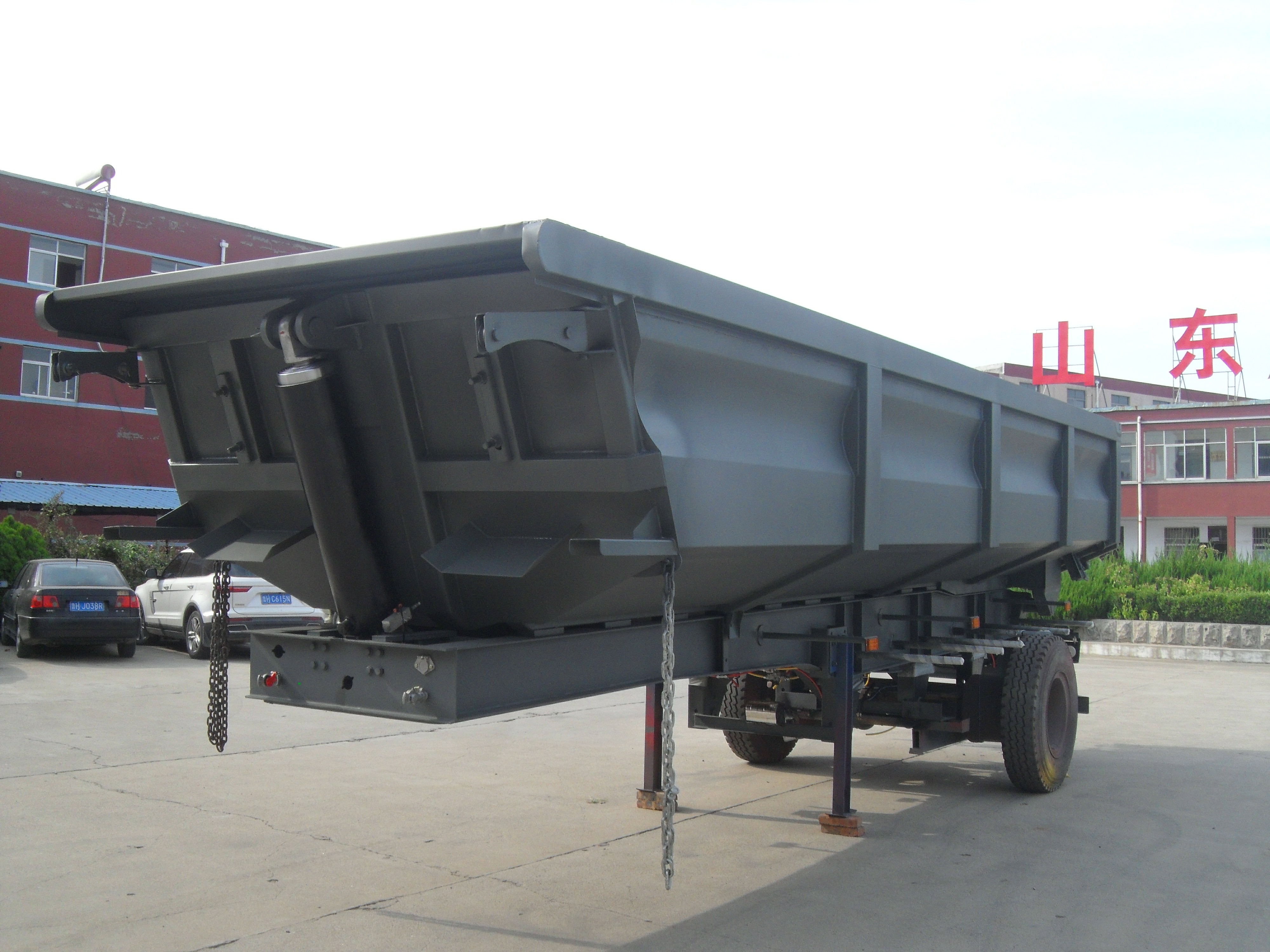 100 Tons Double Axles U Shaped End Rear Tipper Dumper Semi Truck Trailer for in Market