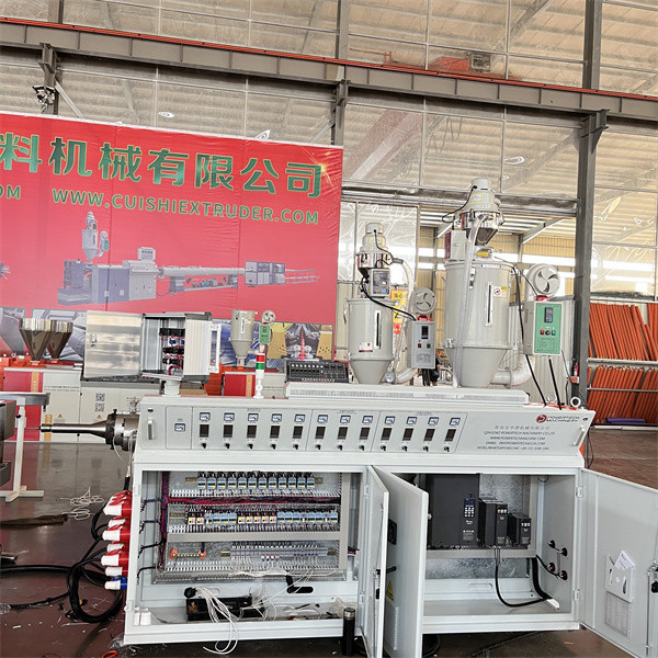 Conical Twin Screw Extruder PVC Pipe Making Machine 1 Year Warranty
