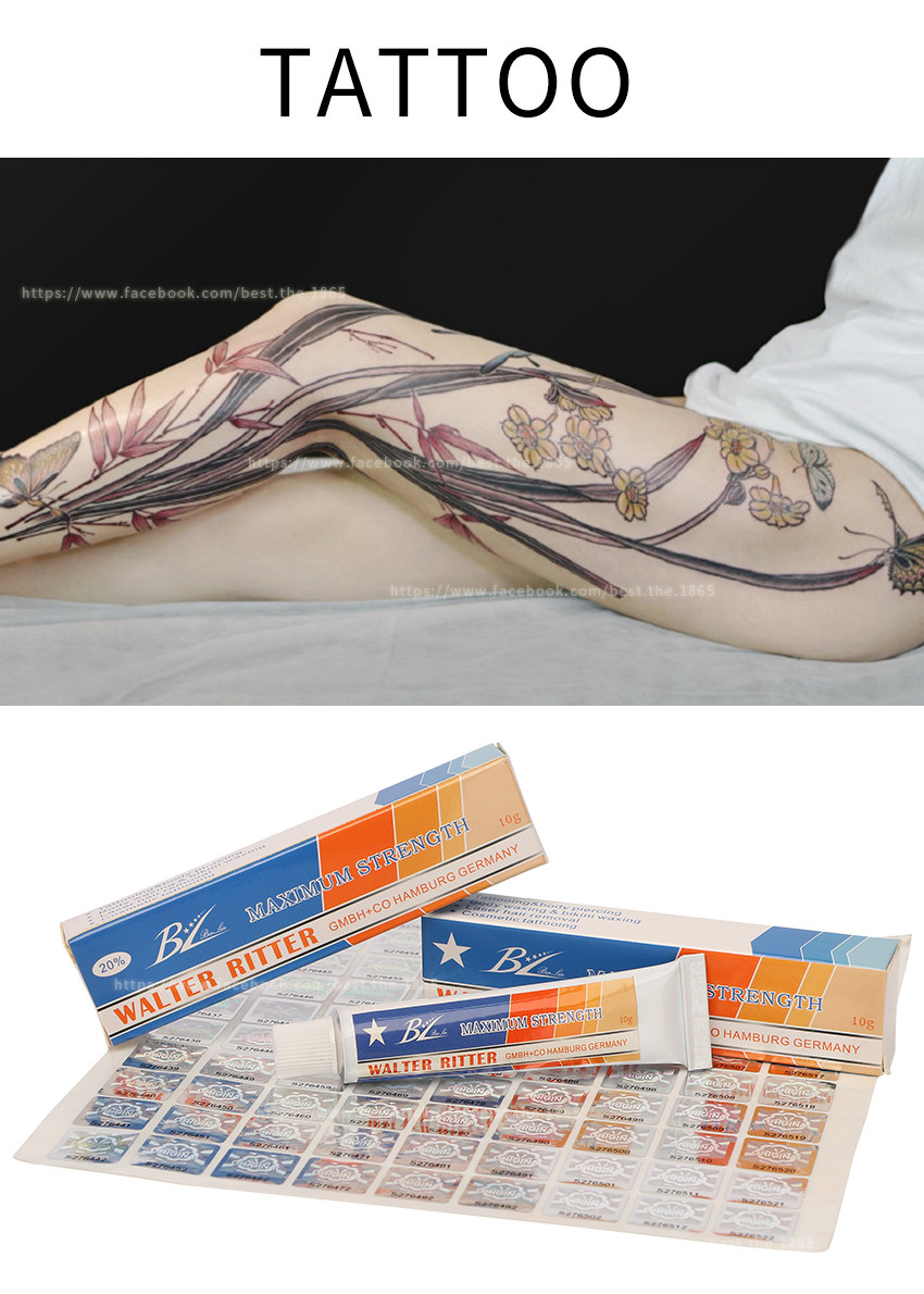 BL 20% Tattoo Microneedling Numbing lidocaine Cream 10g White Instant Stop Pain Relief Cream