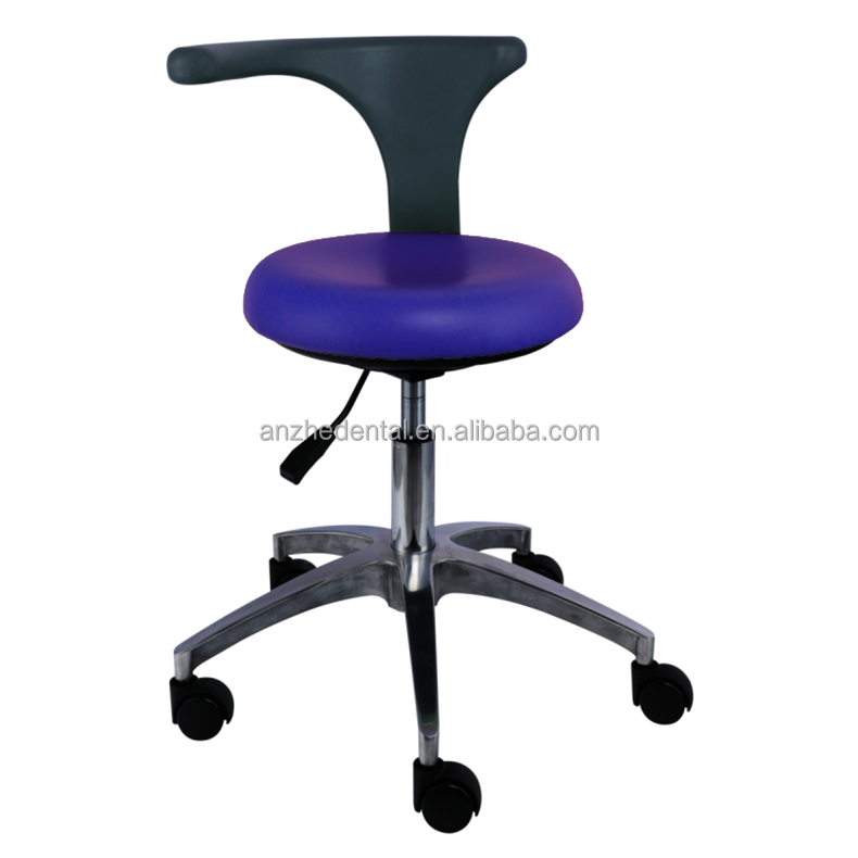 PU Leather 360 Degree Swivel Nurse Stool Light Weight Dentist Assistant Stool