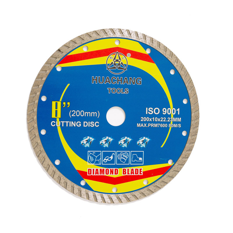 High Quality Hot Press 8inch '200×1.6/2.6×10×22.23mm Porcelain Diamond Blade 65Mn Steel Body With Long Cutting Life