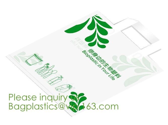 Eco friendly Compostable Biodegradable commercial bags,100% Environment Friendly Compostable Cornstarch Garbage Bags pac