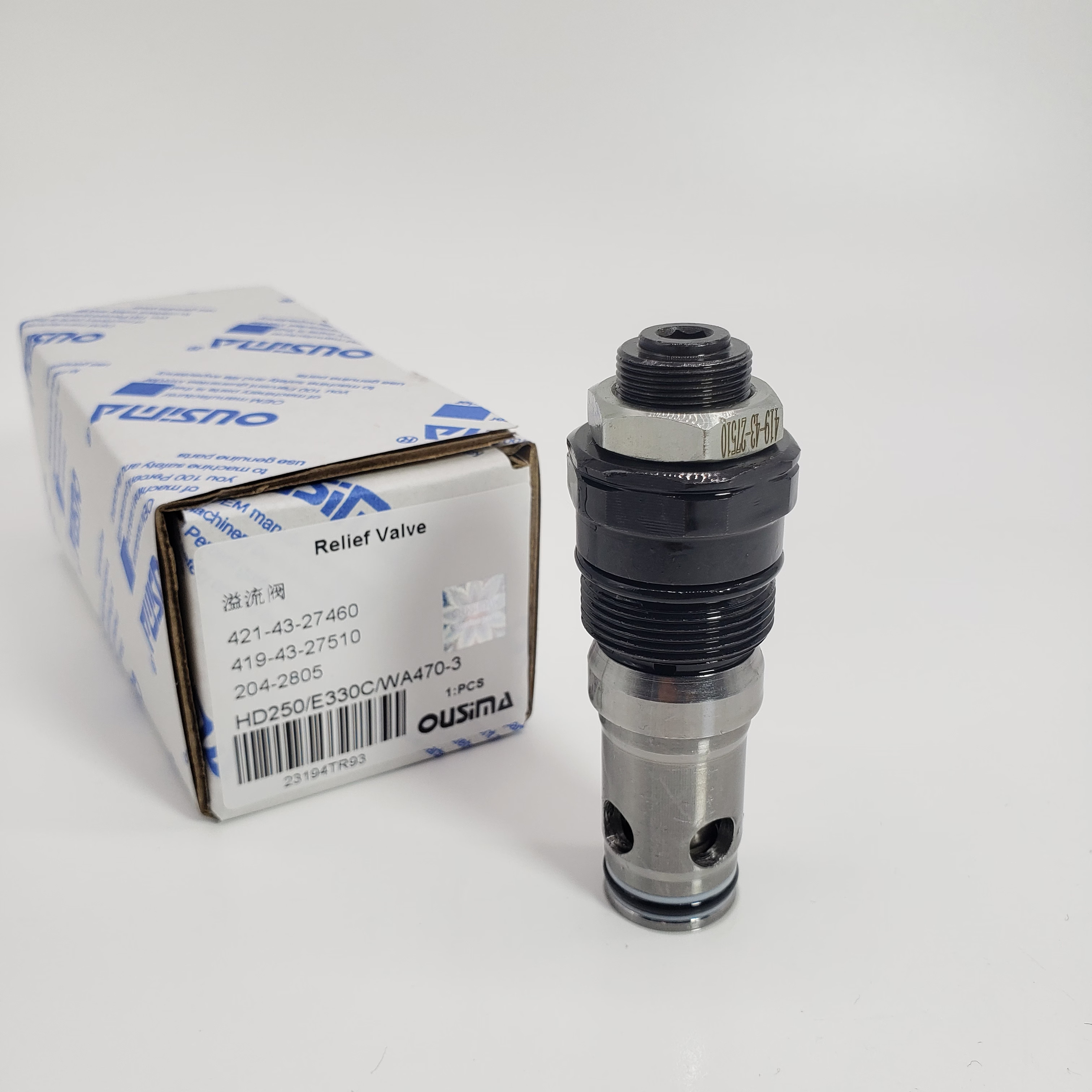 421-43-27460 419-43-27510 204-2805 Relief Valve For HD250 E330C WA470-3