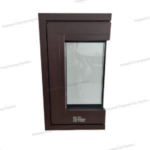 Fireproof Broken Bridge Aluminum Window Triple Glazing With Foam Technology