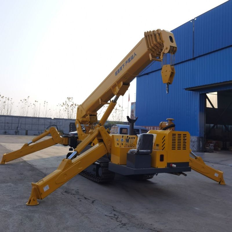 21 Meters Boom Mobile Spider Crawler Crane 12 Ton For Heavy Loads