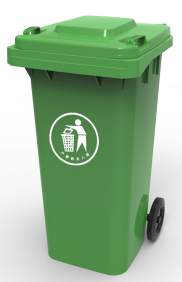 120L plastic dustbin for outdoor use waste container
