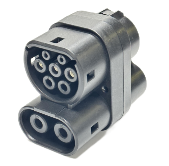 CCS 1 To CCS 2 DC Adapter AC 63A To DC 250A Combo 1 To Combo 2 Fast EV Charging Cable Converter