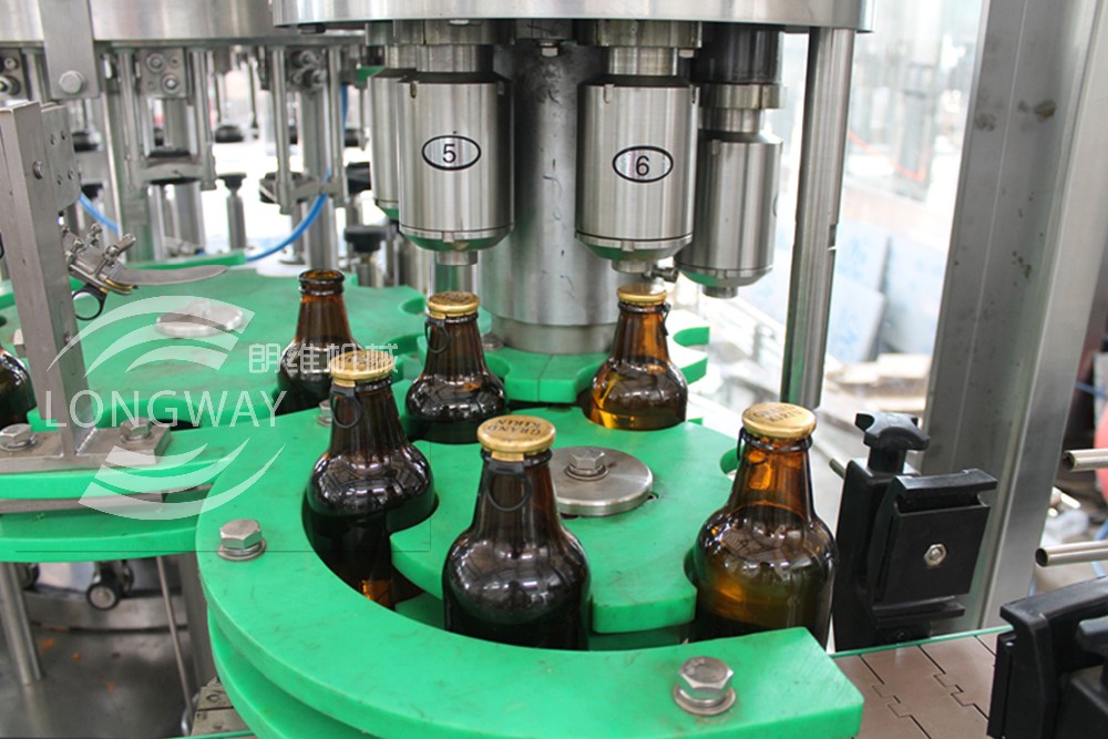 100% Factory for sale Pull Ring Cap Carbonated water Filling Machine Glass bottle Pull Ring Cap