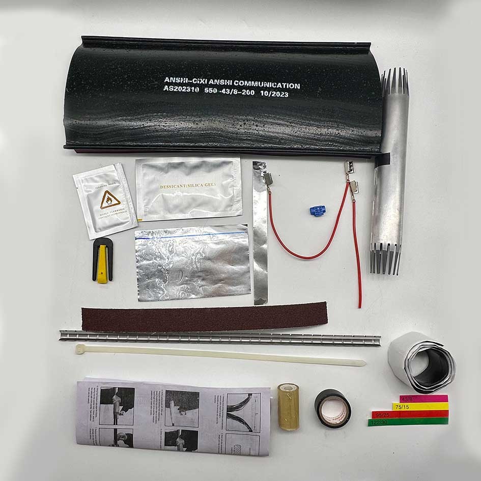 ANSHI 550-75/15-300 Heat Shrinkable Sleeve Cable Jointing Kits For Non-Pressurized Telecom Cables