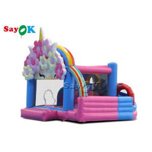Sayok Flower Theme Inflatable Bouncing Trampoline With Slide Inflatable Bounce