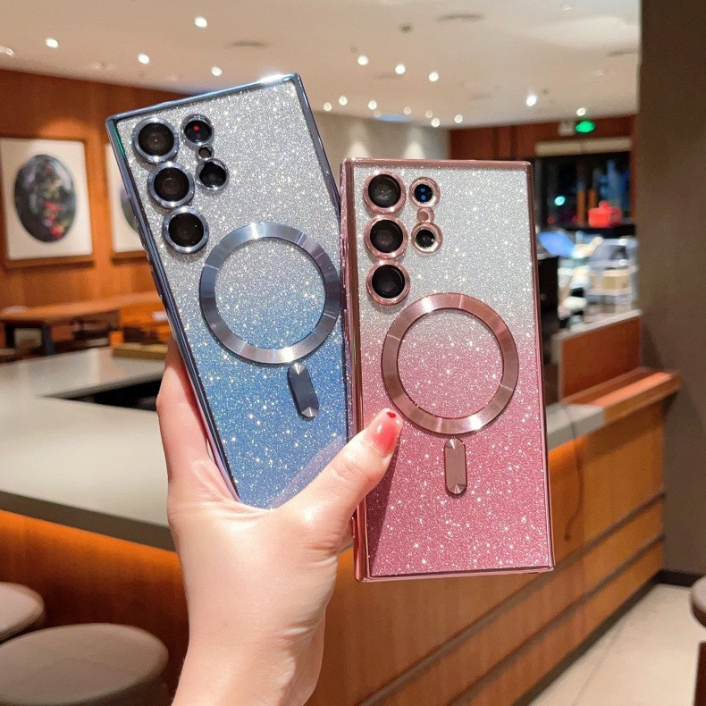 TPU Electroplate Magsafe Magnetic Mobile Case Skin Friendly For IPhone Samsung