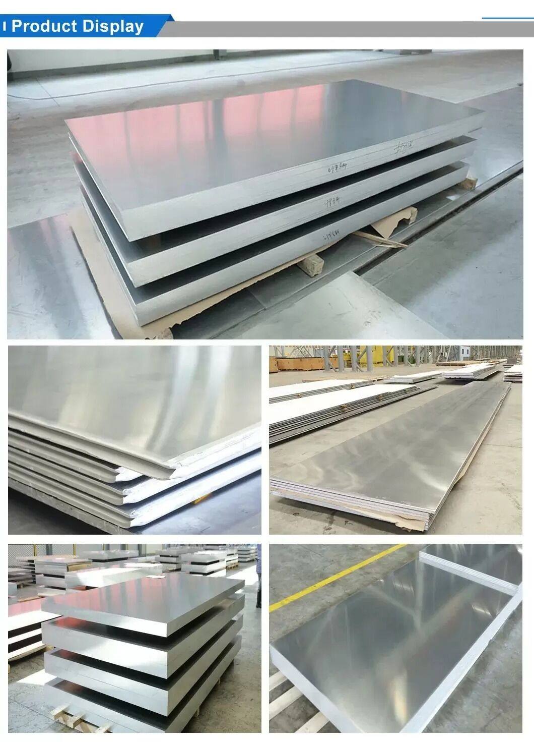 4 X 8 4 X 10 2 X2 Brushed Aluminium Sheet Plate 1060 1100 5052 5083 3003-H24 8mm Hairline