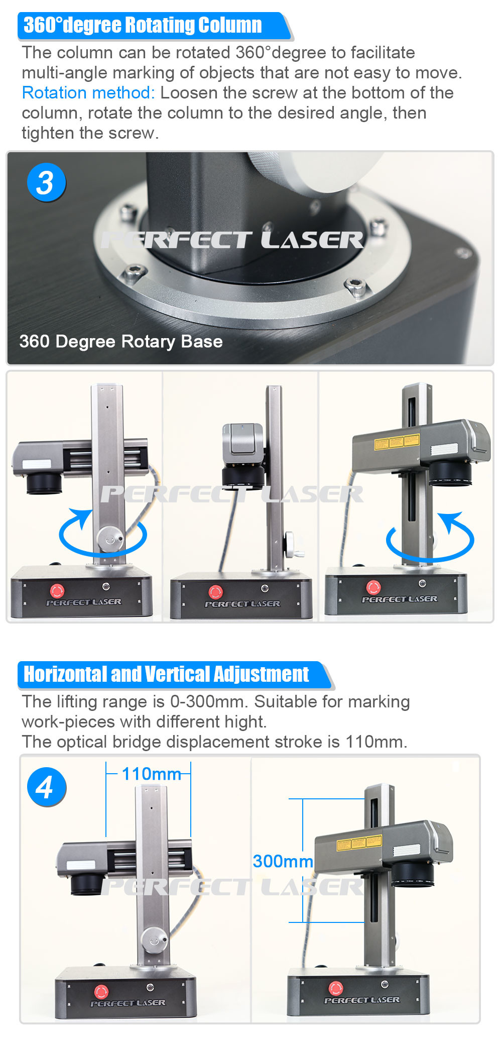 Small Volume Metal Mini Fiber Laser Marking Machine Fast Speed Tabletop 30-60khz