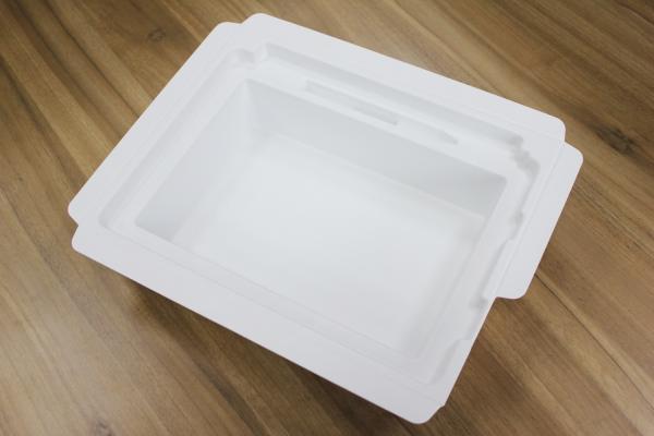 Rigid Negative Edge Molded Pulp Smooth Molded Fiber Sustainable Pulp Packaging