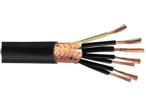 Up To 600 / 1000V Copper Conductor Cable , Flexible Control Cable PVC / XLPE