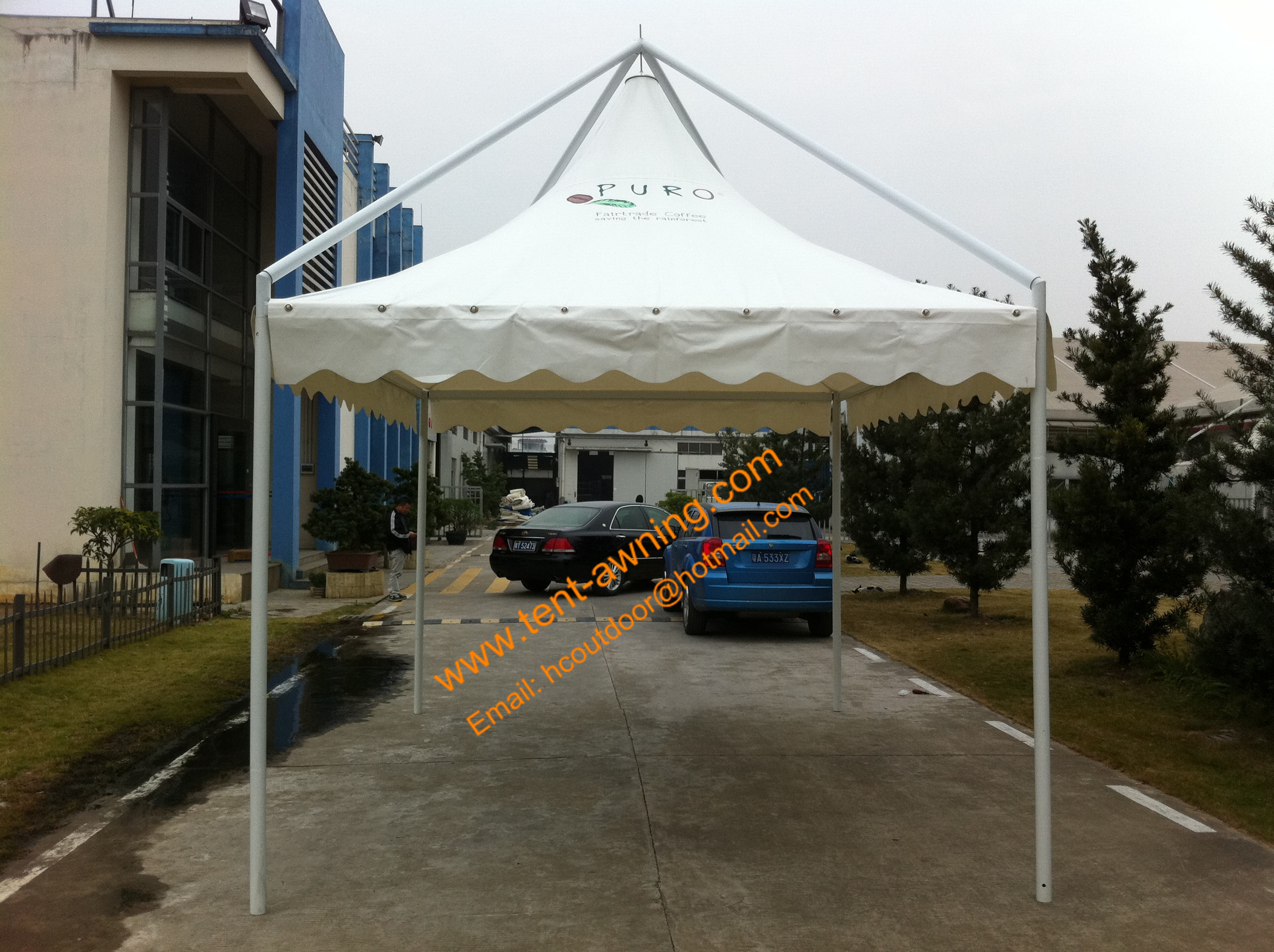 Promotional Outdoor Deluxe Steel Trade Show Event Canopy 4x4m UV Resistance Portable Gazebo Tents