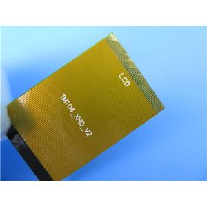 Single Layer Flex PCB Built on 1oz polyimide with polyimide stiffener for LCD