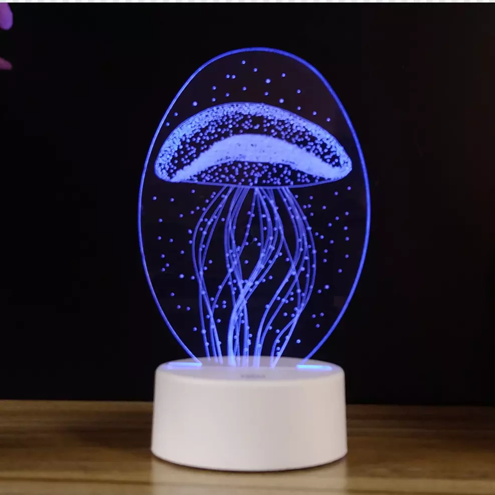 Changeable USB 188mm 3D Led Illusion Lamp 3d Illusion Decorative Lights