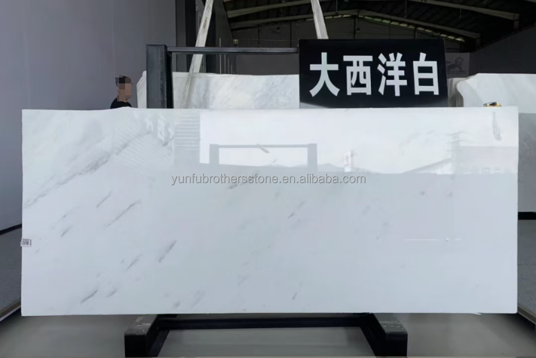 Modern Design Atlantic White Marble Stone with Gray Veins from Yunfu Brothers