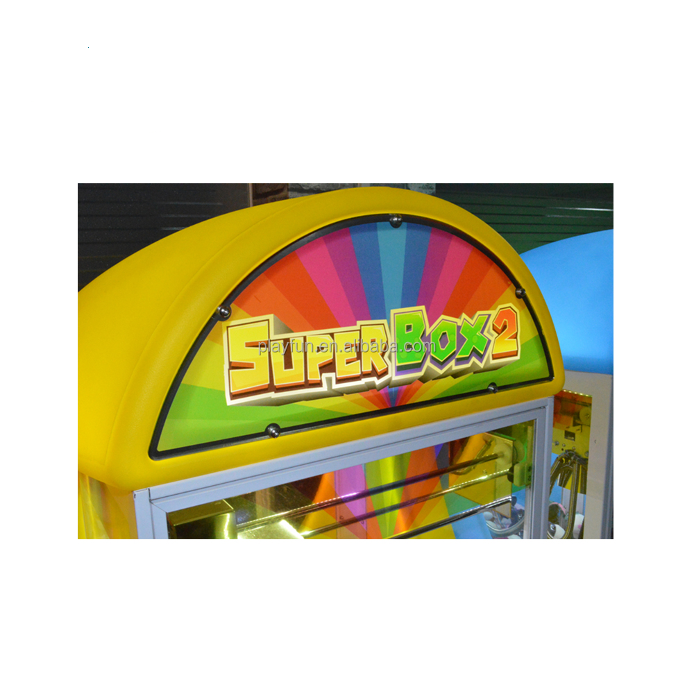 Coin Operated Super Box 2 Mini Stuffed Toy Gift Dolls Grabber Arcade Crane Claw Prize Vending Machine
