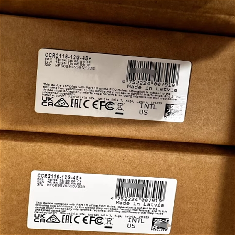 4 Antenna CCR2116-12G-4S Cloud Core Router Speed 2167Mbps for Broadband Applications and Firewalls Ready to Ship