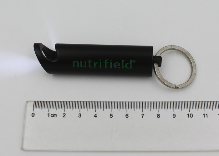 Metal Aluminum Automatic Bottle Opener Torch Keyring With 3 LED Light