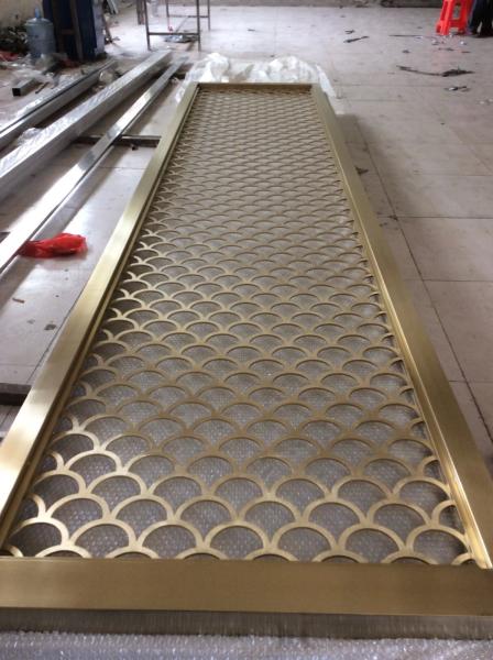 Colored Metal Laser Cut Panels stainless steel partitions For Sunshades Louver