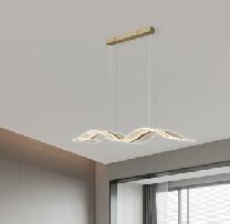 Add Large Nordic Modern Luxury Long Strip Waveform Acrylic Lamp Bar Hotel Home