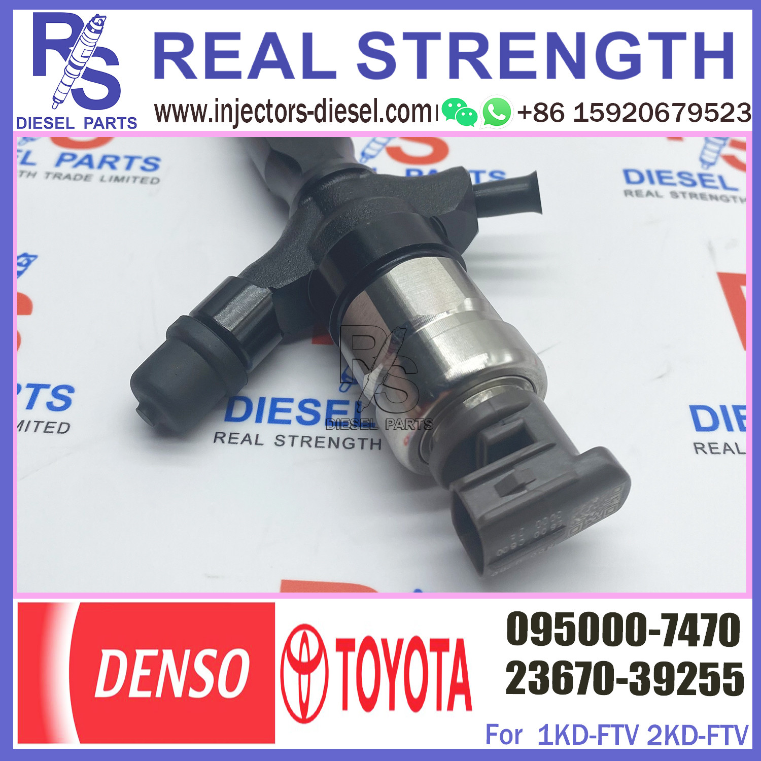 Den-so Fuel Injectors 095000-7470 23670-39255 Common Rail Fuel Injector 095000-7470 23670-39255 For Toyo-ta