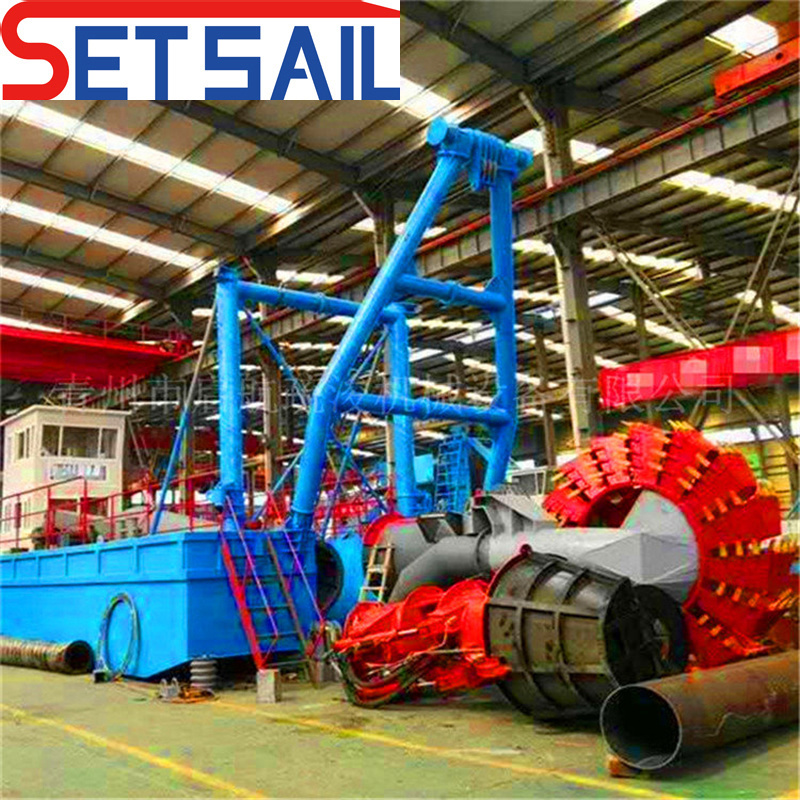 Wheel Bucket River Sand Dredger with Water Flow Meter