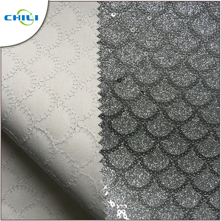 Low Price Hot Selling High Gloss Imitation Glitter Leather For Footwear