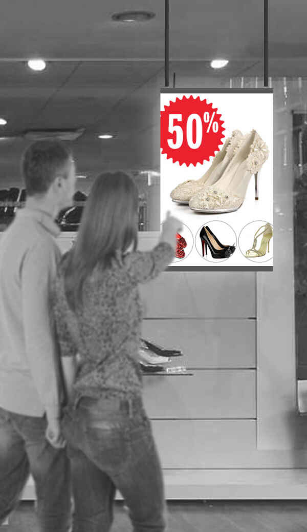 Indoor LED Poster Display Screen for Effective Advertising Working Humidity 10-80%