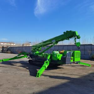 5ton EPA engine Spider Crawler Crane With Hydraulic Telescopic Outrigger