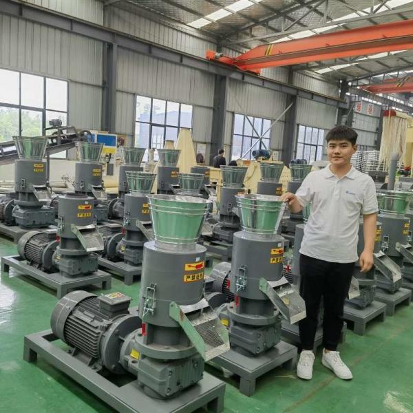 Flat Die 300-800kg /H Biomass Wood Pellet Mill Sawdust Pellet Machine With CE