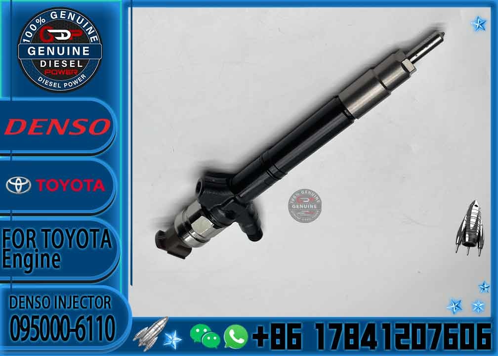 Brand new Denso Common Rail 095000-6110 For Toyota- 2ad-fhv Fuel Injector 23670-09200 236700r060 with high quality